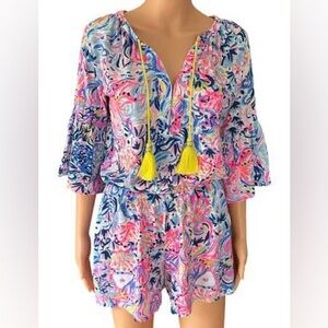 Lilly Pulitzer Multicolor Dress with Yellow Accents